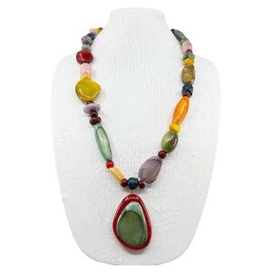 Haute Couture Dominique Denaive Lucite acrylic bead necklace - GM45